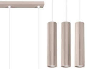 Brilagi - Lampadario a sospensione con filo CRESTO 3xGU10/10W/230V taupe