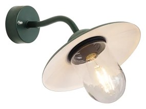 Lampada da parete per esterni verde scuro IP44 - Munich