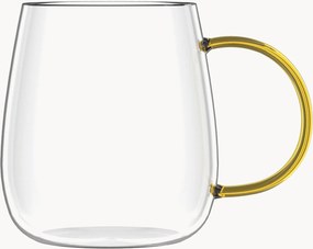 Set di 4 tazze in vetro borosilicato Bolla