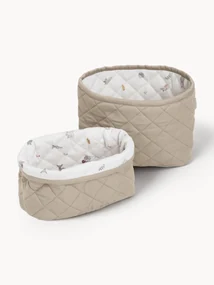Set di 2 cestini in cotone organico Fawn