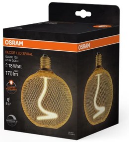 Lampadina LED dimmerabile DECOR FILAMENT G125 E27/3,5W/230V 1800K oro - Osram