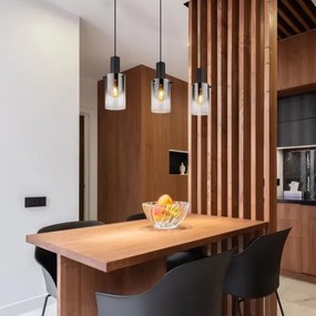 Globo 15907-3H - Lampadario a sospensione con filo FLORENTINA 3xE27/40W/230V nero