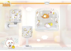 Dalber 41769E - Lampada da parete per bambini KAWAII FRIENDS 1xE27/15W/230V grigia