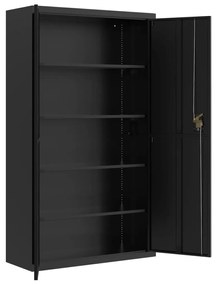 Armadio classificatore nero 105x40x180 cm in acciaio