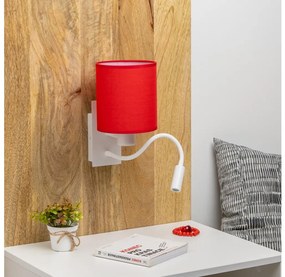 Brilagi - Applique a LED NUBILA 1xE27/25W/230V + LED/3W bianco/rosso
