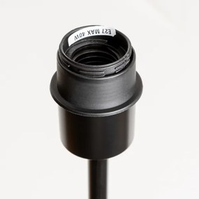 Brilagi - Lampada da terra LED CERIA 1xE27/40W/230V Ø 25 cm bambù/nero