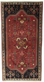 Shiraz Tappeto 80 x 150 Rosso (Iran) Annodato A Mano