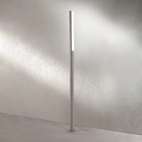 Paletto per esterni a LED in alluminio Silver TOMMY H180 cm