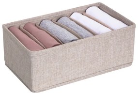 Organizzatore per cassetti beige con scomparti Cassetto, 16,5 x 11 cm - Bigso Box of Sweden