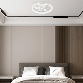 Plafoniera LED con ventilatore FARGO LED/37W/230V bianco + +TC