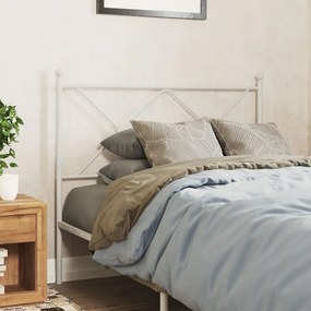 Testiera İn Metallo Bianco 107 Cm /