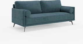 Basalto Divano lineare 2 o 3 posti con seduta unica e base in metallo in tessuto smacchiabile T31