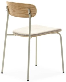 Set di 2 sedie da pranzo in colore beige-naturale Adriana - Marckeric