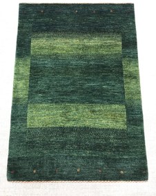 Loribaft Tappeto persiano 100 x 150 Verde (Iran) Annodato A Mano