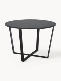 Tavolo rotondo con piano effetto marmo Amble, Ø 110 cm