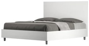 Letto matrimoniale senza rete 160x190 bianco frassino New Egos