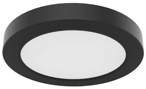 Plafoniera LED EVORA LED/6W/230V 3000/4000/6000K Ø 14 cm nera