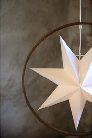 Decorazione luminosa bianca/marrone ø 50 cm Speranza – Markslöjd