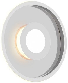 Apparecchio da soffitto in metallo LED in argento lucido ø 30 cm Ascari - Trio