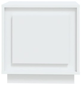 Comodino Bianco 44x35x45 cm in Legno Multistrato