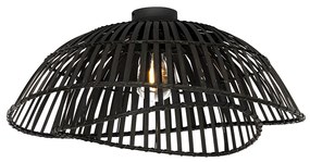 Lampadario orientale in bambù nero 62 cm - Pua