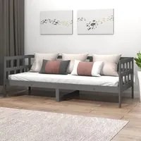 Dormeuse in Legno Massello di Pino Grigio 80x200 cm cod mxl 33900