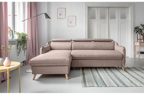 Divano letto angolare beige (angolo sinistro) Sweet Harmony - Miuform