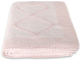 Coperta rosa con cotone Baby Baby, 90 x 90 cm - Homemania Decor