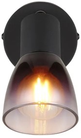 Globo 54312-1 - Faretto da parete SATELLA 1xE14/25W/230V nero