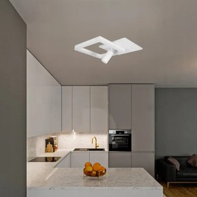 LED Plafoniera LED/38W/230V + 1xGU10/30W bianca