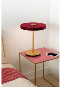 Lampada da tavolo dimmerabile a LED bordeaux con paralume in metallo (altezza 41,5 cm) Asteria Table - UMAGE