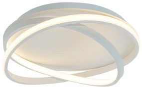 Plafoniera LED moderno Persy, bianco Ø 40 cm, luce fredda NOVECENTO