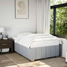 Giroletto Senza Materasso Grigio Chiaro 120x200 Cm Tessuto /