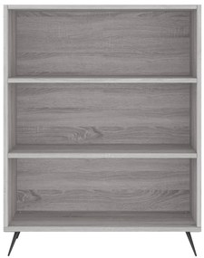 Libreria grigio sonoma 69,5x32,5x90 cm in legno multistrato