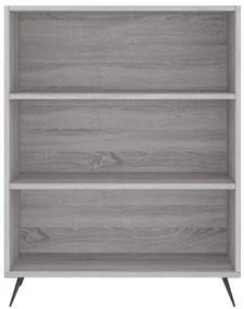 Libreria grigio sonoma 69,5x32,5x90 cm in legno multistrato