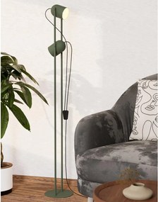 Eglo 44137 - Lampada da terra TILSTON 2xE14/8W/230V verde