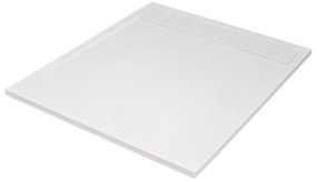 Piatto doccia SENSEA in resina Neo bianco L 90 x L 90 x H 3 cm opaco effetto pietra