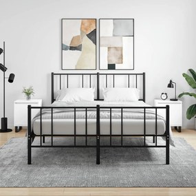 Comodini 2 Pz Bianchi 40x30x50 Cm İn Legno Multistrato /