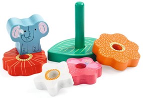 Puzzle & piramide impilabile - Elefante felice