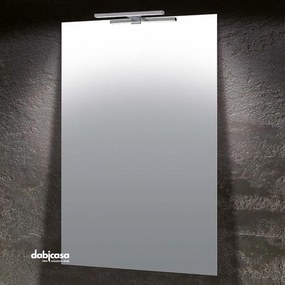 Specchio a Filo "Linea Luce" con Lampada a Led in ABS 50X60cm