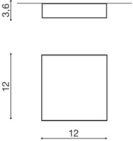 Azzardo AZ2781 - Plafoniera LED FALCO LED/12W/230V