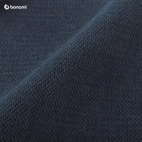 Letto matrimoniale imbottito blu scuro con spazio contenitivo e rete 200x200 cm Kelp - Micadoni Home