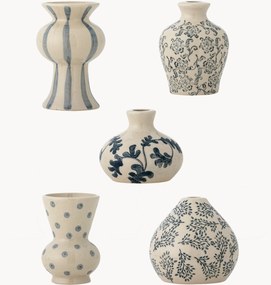 Set di 5 vasi in gres dipinti a mano Quinto, alt. 10 cm