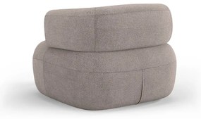 Poltrona beige in tessuto bouclé Jenny - Micadoni Home