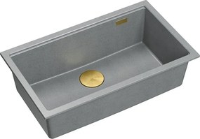 Lavello in granito Logan 110 Grey Metallic