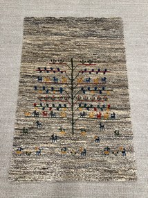 Gabbeh Tappeto 130 x 90 Beige (Iran) Annodato A Mano