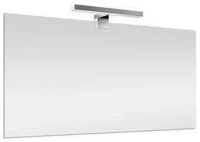 Specchio bagno 70x105 cm reversibile con luce LED naturale