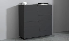 Madia Alta 4 Ante PONGO – 120x44x126 cm, Design Moderno, Made in Italy