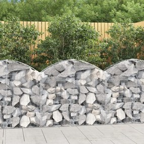 Cesto Gabbione Ad Arco 100x30x80/100 Cm Ferro Zincato /