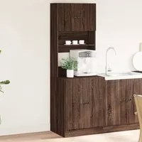 Mobile da Cucina Rovere Marrone 60x50x180 cm Legno Multistrato 3276643